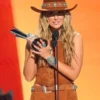 60th Academy Of Country Music Awards Lainey Wilson Brown Vest