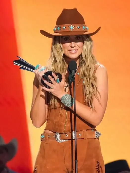 60th Academy Of Country Music Awards Lainey Wilson Brown Vest