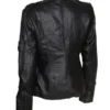 ANNE HATHAWAY GET SMART BLACK LEATHER JACKET Back