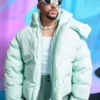 American Music Awards Bad Bunny Puffer Hooded Jacket