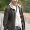 Andrew Lincoln The Walking Dead S05 Brown Jacket