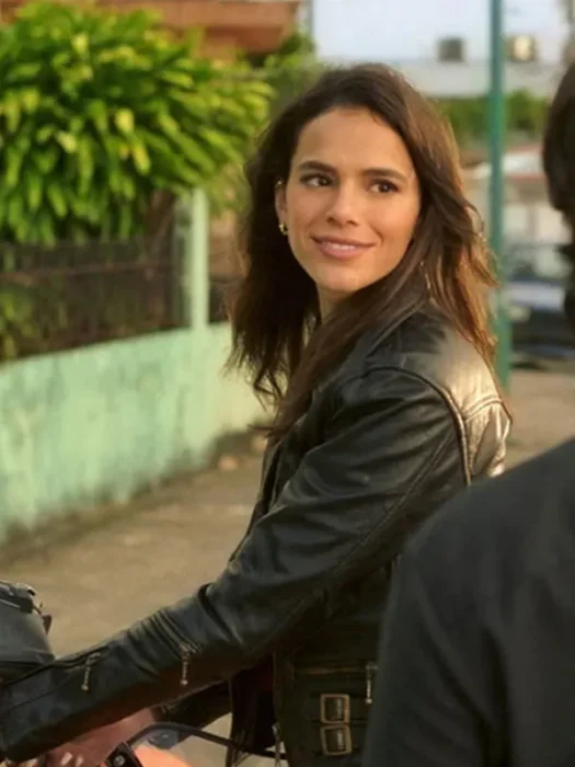 BRUNA MARQUEZINE BLUE BEETLE JACKET