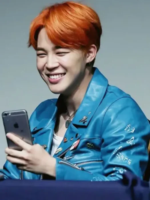 BTS Jimin Biker Leather Jacket