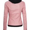 Betty Women Bomber Leather Jacket Back