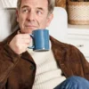 Robson Green Channel 5 The Game Suede Leather Jacket