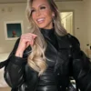 Charlotte Flair Black Leather Jacket