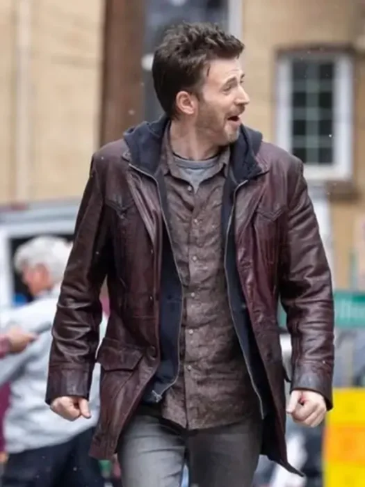 Chris Evans Red One Brown Jacket