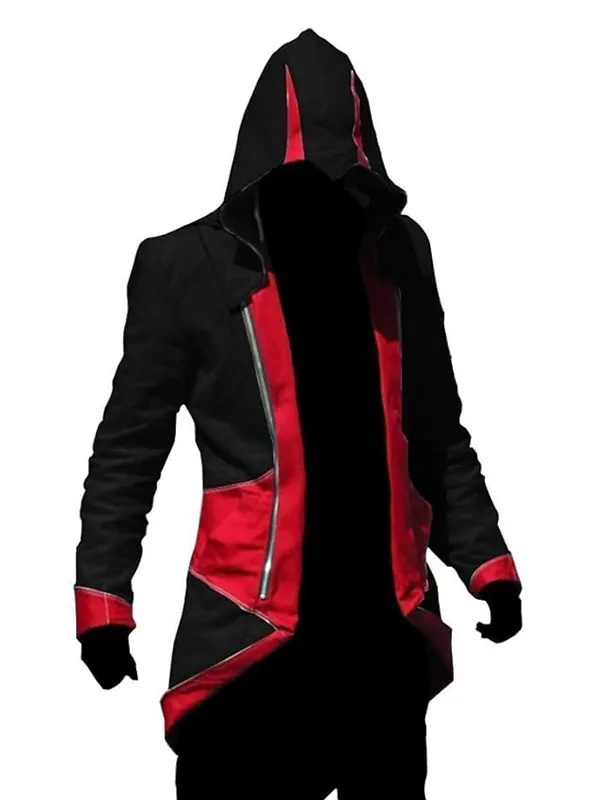 Connor Kenway Assassins Creed III Red-Black Cosplay Jacket