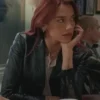 DUA LIPA TRAINING SEASON LEATHER BLAZER