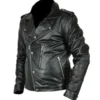 David Beckham Black Leather Jacket
