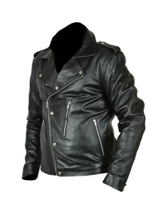 David Beckham Black Leather Jacket
