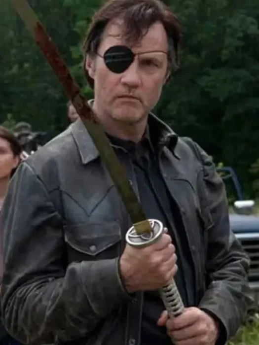 David Morrissey Black Celebrity Leather Jacket
