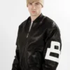 David Puddy Black Seinfeld 8 Ball Jacket
