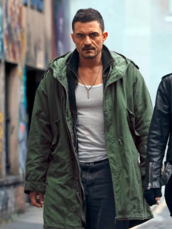 Deep Cover Orlando Bloom Green Coat