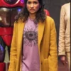 Doctor Who S15 Varada Sethu Yellow Coat