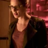 EMILY BETT RICKARDS ARROW BLACK LEATHER JACKET