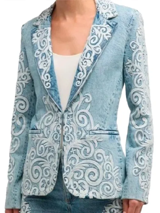 Found S02 Shanola Hampton Denim Blazer