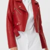 Grown-Ish Justine Skye Red Biker Jackets