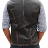 Hell on Wheels Cullen Bohannon (Anson Mount) Leather Vest Back