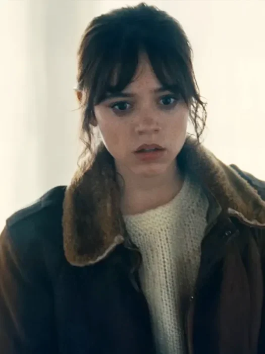 Hurry Up Tomorrow Jenna Ortega Leather Jacket