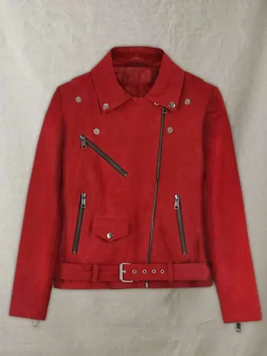 JENNIFER MORRISON ONCE UPON A TIME LEATHER RED JACKET