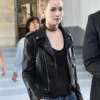 Jennifer Lawrence Leather Black Jacket