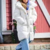 Jennifer Lopez Office Romance Puffer Coat