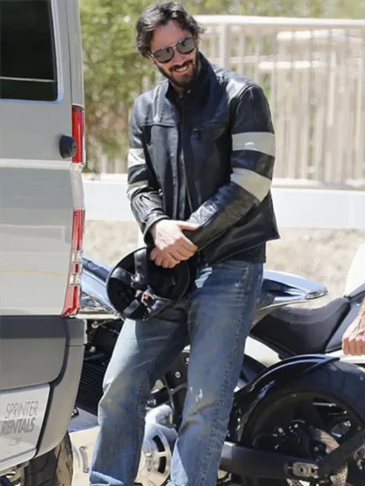 Keanu Reeves Cafe Racer Leather Jacket