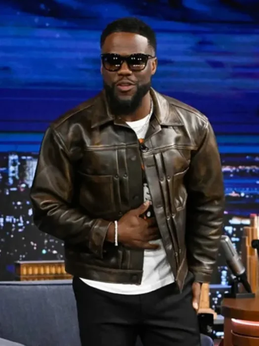 Kevin Hart Fight Night 2024 Leather Jacket