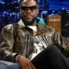 Kevin Hart Fight Night Brown Leather Jacket