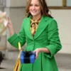 Leighton Meester Gossip Girl Green Coat