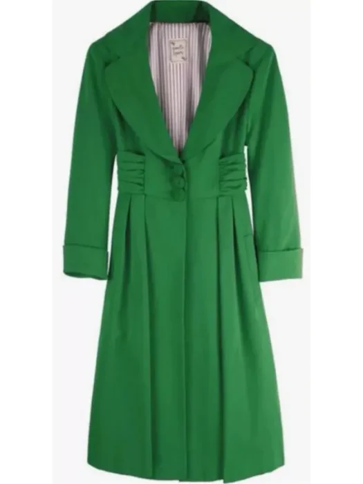 Leighton Meester Gossip Girl S02 Green Coat