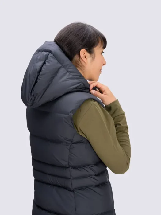 Macpac Women's Aurora Hooded Down Vest Back