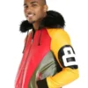 Men’s Tri Color 8 Ball Leather Jacket