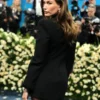 Met Gala 2025 Hailey Bieber Black Blazer Back