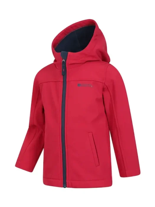 Mountain Warehouse Red Exodus Kids Water Resistant Softshell Jacket