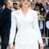 NYC Florence Pugh White Blazer