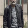 Negan TV Series The Walking Dead Black Leather Jacket