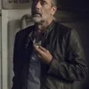 Negan The Walking Dead Black Leather Jacket
