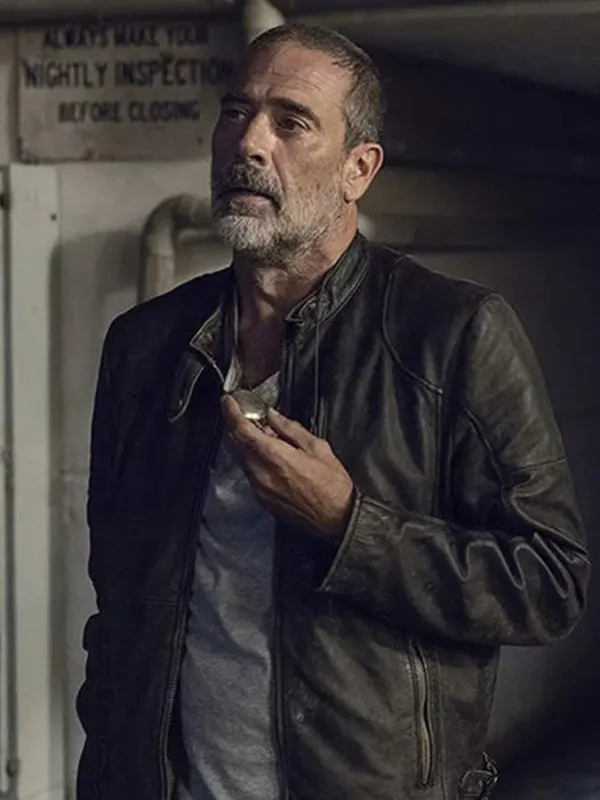 Negan The Walking Dead Black Leather Jacket
