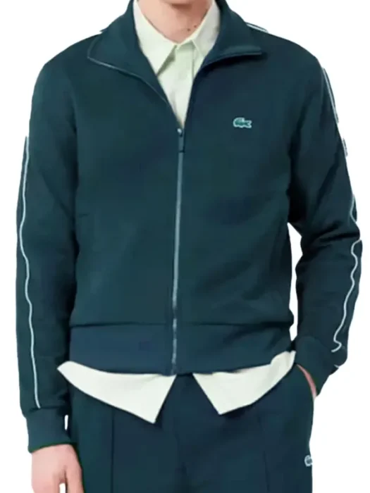 Novak Djokovic Opens Tennis Jacket