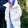 Office Romance Jennifer Lopez Puffer Coat