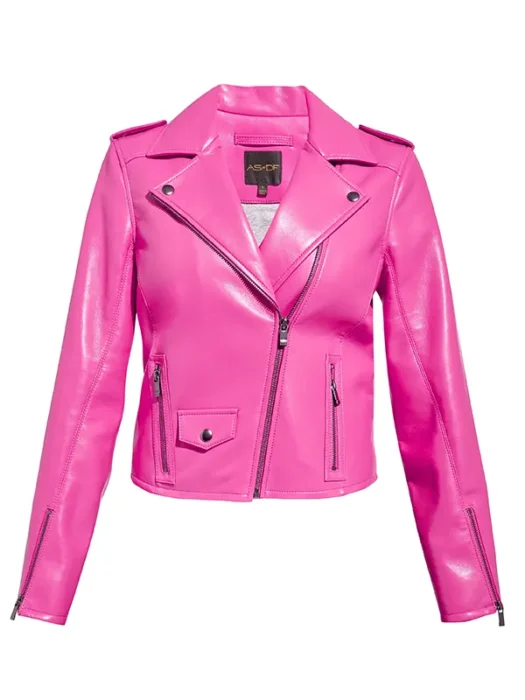 Pink Cult Recycled Leather Jacket