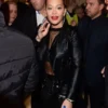 RITA ORA LEATHER Black JACKET