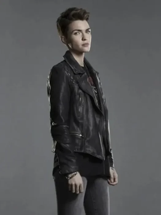 RUBY ROSE BATWOMAN BLACK LEATHER JACKET
