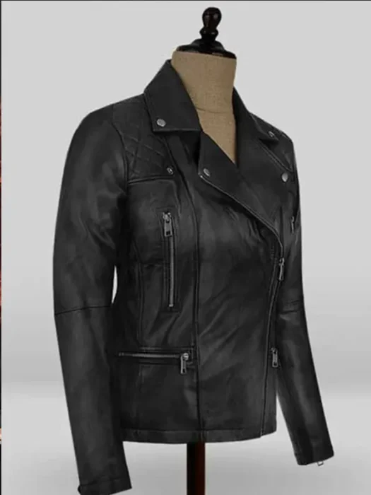 RUBY ROSE BATWOMAN LEATHER BLACK JACKET