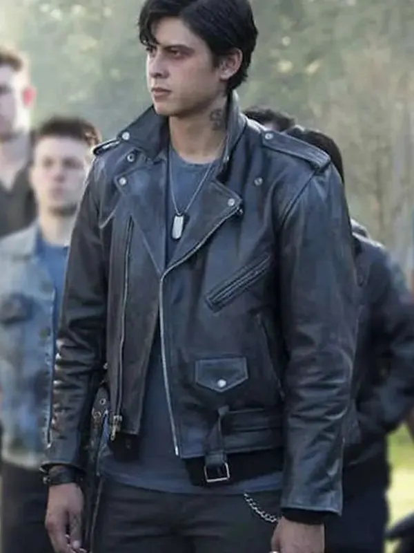 Riverdale Jordan Connor Black Leather Jacket
