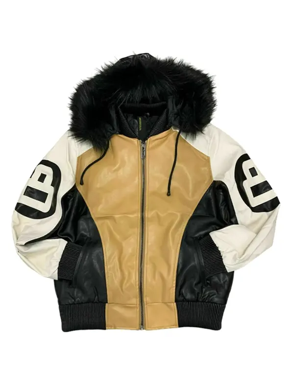 Robert Phillipe Fur Hood 8 Ball Jacket