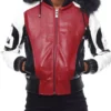 Robert Phillipe Women’s Red 8 Ball Leather Jacket
