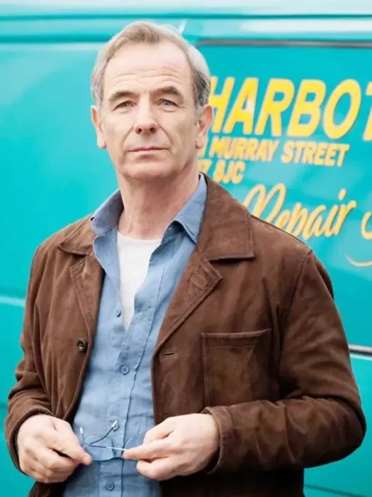 Robson Green Channel 5 The Game Suede Jacket